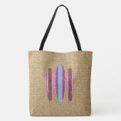Surf Sign Customize Monogram Hawaiian Beach Bag Tote Bag (Achterkant)