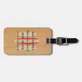 Surf Sign Customize Monogram Hawaiian Surfboards Bagagelabel (Voorkant horizontaal)