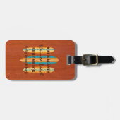 Surf Sign Customize Monogram Hawaiian Surfboards Bagagelabel (Voorkant horizontaal)