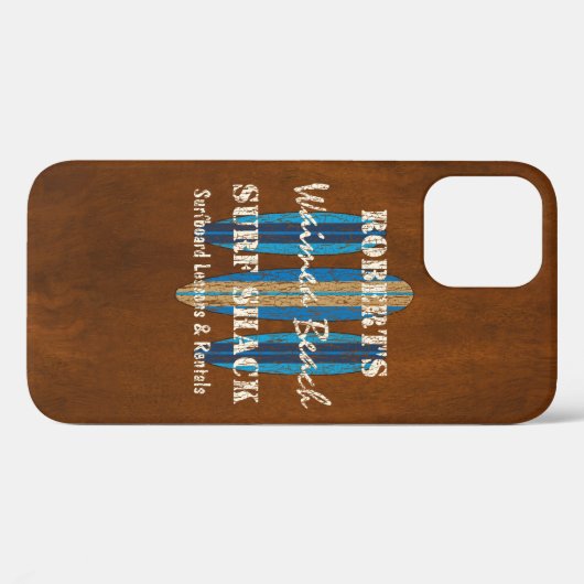 Surf Sign Customize Monogram Hawaiian Surfboards Case-Mate iPhone Case (Achterkant (horizontaal))