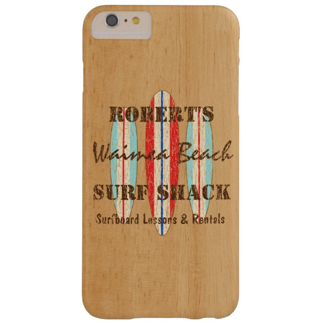 Surf Sign Customize Monogram Hawaiian Surfboards Case-Mate iPhone Case (Achterkant)