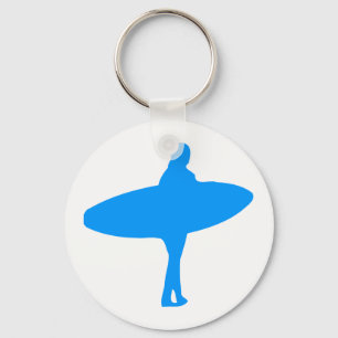 Surf Silhouet Sleutelhanger