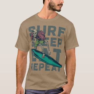 Surf Slaapstand herhalen Surfende Retro Surf T-shirt