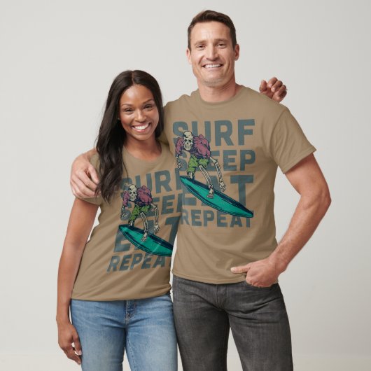 Surf Slaapstand herhalen Surfende  Retro Surf T-shirt (Unisex)