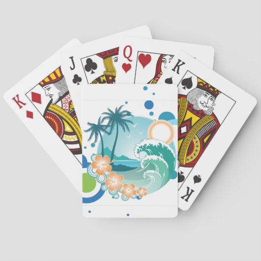Surf spelkaarten pokerkaarten (Achterkant)