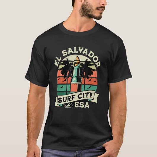 Surf Stad El Salvador Waves T-shirt (Voorkant)
