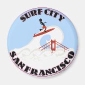 Surf Stad San Francisco Magneet (Voorkant)
