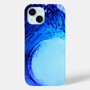 Surf stijl blauwe golf iPhone 15 case
