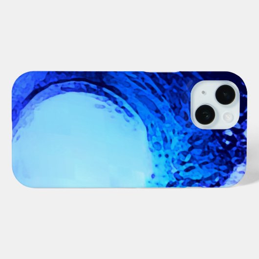 Surf stijl blauwe golf Case-Mate iPhone case (Achterkant (horizontaal))