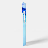 Surf stijl blauwe golf Case-Mate iPhone case (Achterkant / Links)