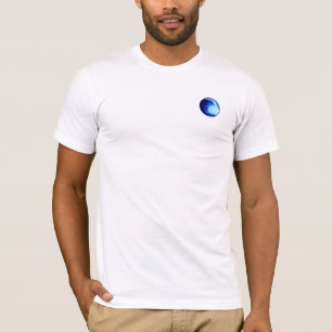 Surf stijl blauwe golf t-shirt