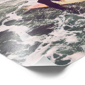 Surf Summer Sunset Foto Afdruk (Hoek)