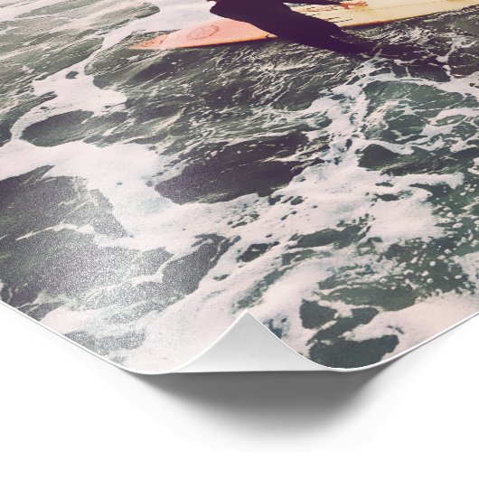 Surf Summer Sunset Foto Afdruk (Hoek)