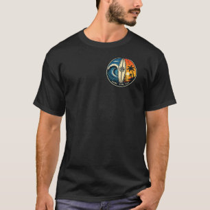 Surf Sun Sea Vintage Badge – Surfplank Zonsonderga T-shirt