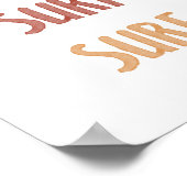 Surf Surf Surf afdrukken Poster (Hoek)
