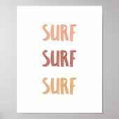 Surf Surf Surf afdrukken Poster (Voorkant)