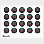 Surf Surf Surf Ronde Sticker (Vel)