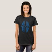 SURF Surfboard Surfer Ride Waves R T-shirt (Voorkant volledig)