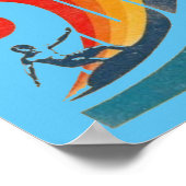 Surf,  surfen poster, Surven kunst aan de muur Poster (Hoek)