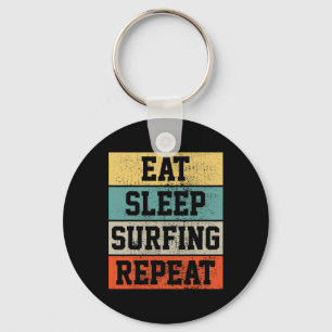 Surf surfen retro vintage cadeau sleutelhanger