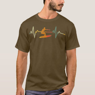  Surf Surfer Gift Heartbeat Waves Surfende  T-shirt