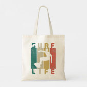 surf surfer gift tote bag (Achterkant)
