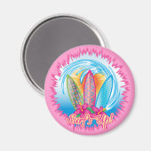 Surf - Surfer Girl Magneet (Voorkant / Achterkant)