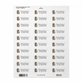Surf Surfing Beach Surfboard Return Address   Etiket (Full Sheet)
