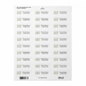 Surf Surfing Strand Surfboard Retouradres Etiket (Full Sheet)