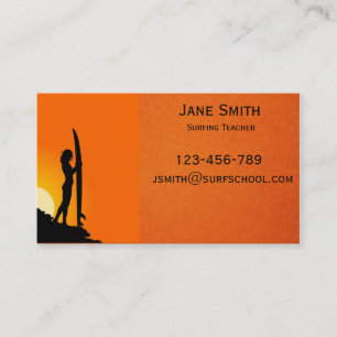 Surf surfleraar visitekaartje