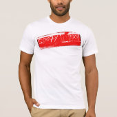 Surf surfplank met glanzende voet surfbaar Rood wi T-shirt (Voorkant)