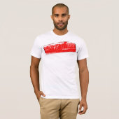 Surf surfplank met glanzende voet surfbaar Rood wi T-shirt (Voorkant volledig)