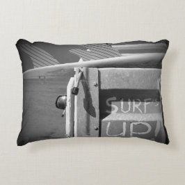 Surf surfplank surf omhoog surfbaar zwart-wit decoratief kussen