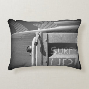 Surf surfplank surf omhoog surfbaar zwart-wit decoratief kussen