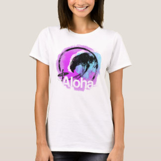 Surf T-Shirt, "Aloha Wave", voor vrouwen T-shirt
