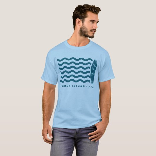 Surf Tavarua in Fiji T-shirt (Voorkant volledig)