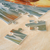 Surf Teddy Bear Puzzel: Avontuurlijke Puzzel Legpuzzel (Zijkant)