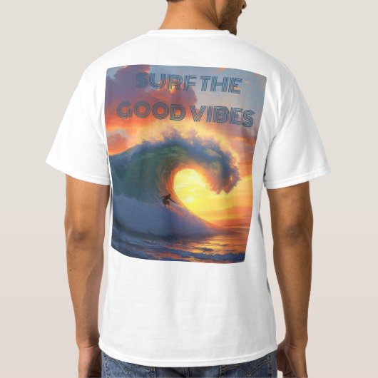 Surf the vibes t-shirt (Achterkant)