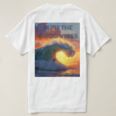 Surf the vibes t-shirt (Design achterkant)