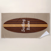 Surf-thema Koel Mannen keukenontwerp Strandlaken (Voorkant)