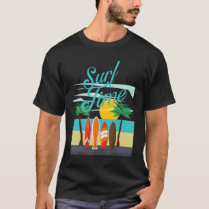 Surf-tijd voor surferzomervakantie t-shirt