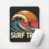 Surf Trip Retro sunset Muismat (Met muis)
