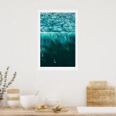 Surf Triptych Art Prints Scandi Ocean Beach (Keuken)