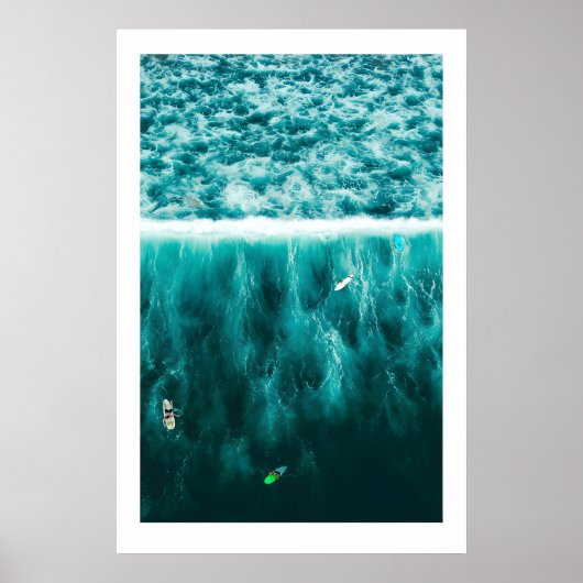 Surf Triptych Art Prints Scandi Ocean Beach (Voorkant)