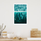 Surf Triptych Art Prints Scandi Ocean Beach (Keuken)