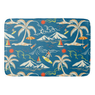 Surf tropisch eiland badmat