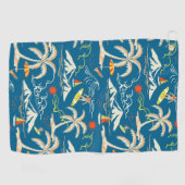 Surf tropisch eiland golfhanddoek (Horizontaal)