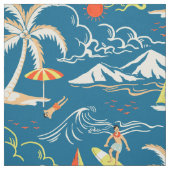 Surf tropisch eiland stof (Swatch)