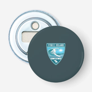 Surf Tybee Island Georgia Button Flesopener
