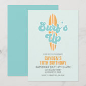 Surf - Uitnodiging om strandstralen open te breken (Voorkant / Achterkant)